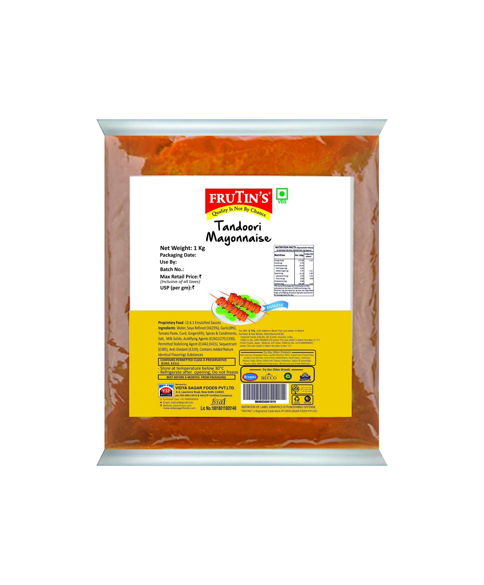 Tandoori Mayonnaise Egless
